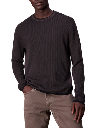 Harvey Cotton Crew (Slate Brown)