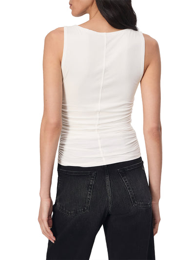 Luca Shirred Tank (White)