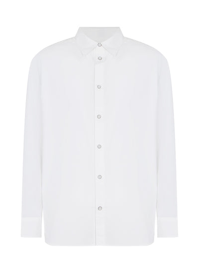 Matthew Poplin Shirt (White)