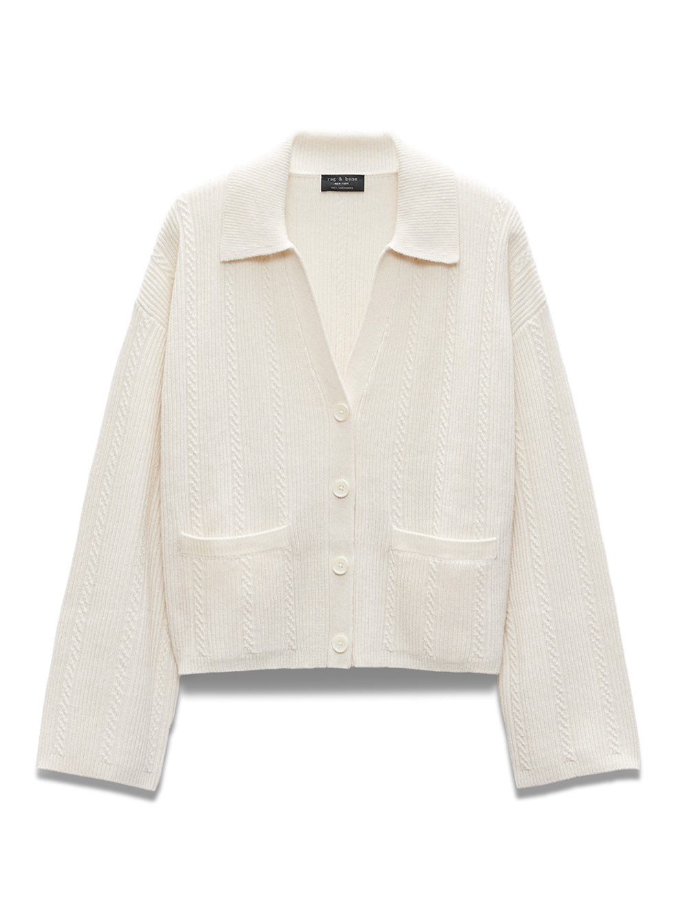 Maud Cashmere Cardigan (Ivory)