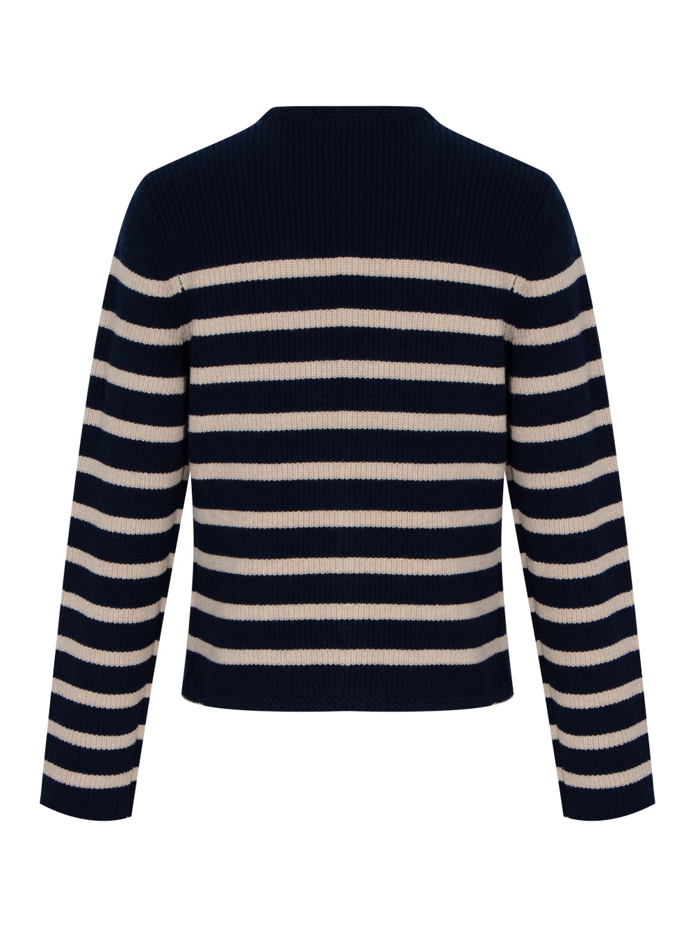 Nancy Stripe Cardigan (Navy)