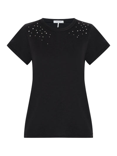 Ombre Stud Tee (Black)