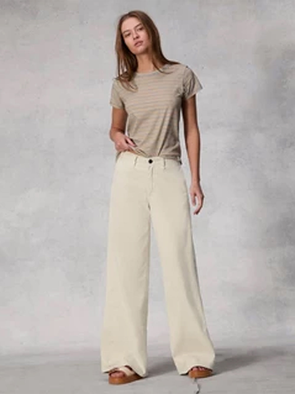 Sofie Wide Leg Chino (Turtledove)