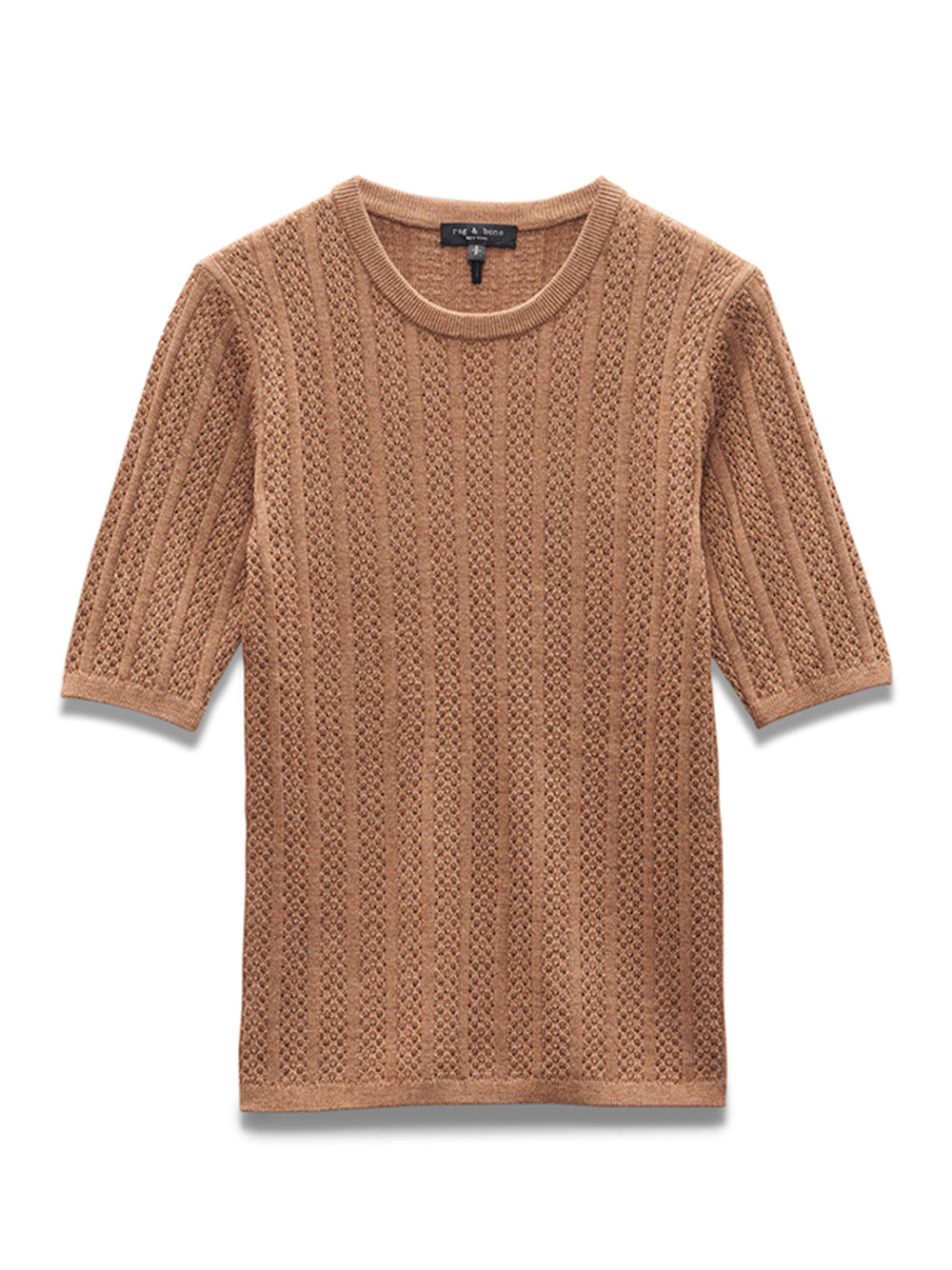 Tina Short Sleeve Crew (Camel)