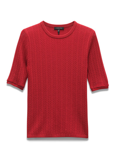 Tina Short Sleeve Crew (Red)