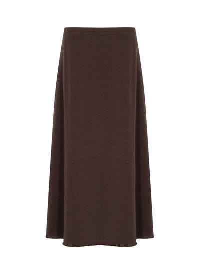 Vintage Terry A Line Skirt (Dark Brown)