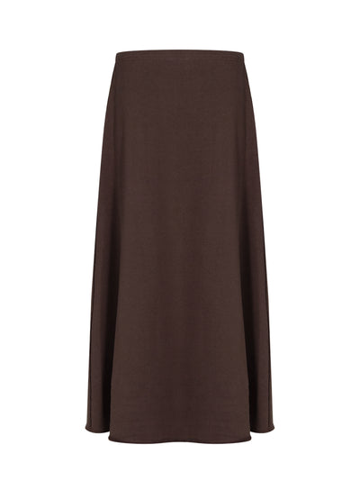 Vintage Terry A Line Skirt (Dark Brown)