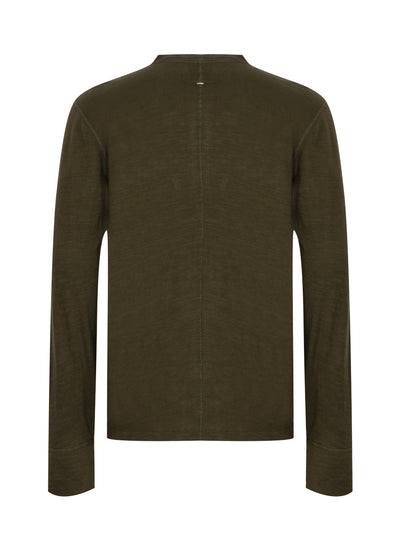 Classic Flame Henley (Forest Green)