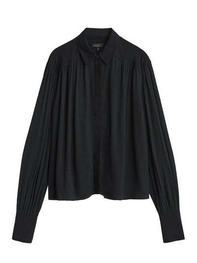 Aubrey Georgette Blouse (Black)