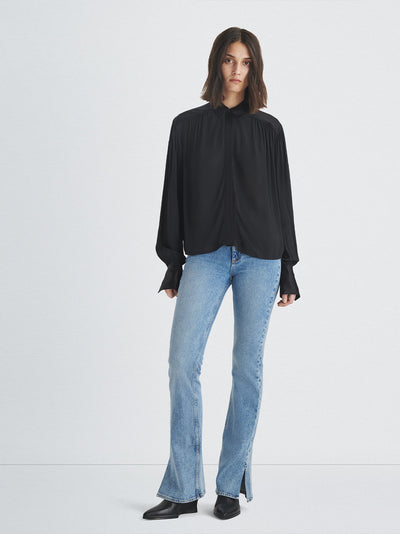Aubrey Georgette Blouse (Black)