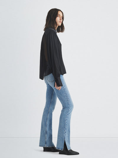 Aubrey Georgette Blouse (Black)