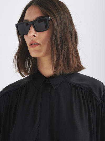 Aubrey Georgette Blouse (Black)