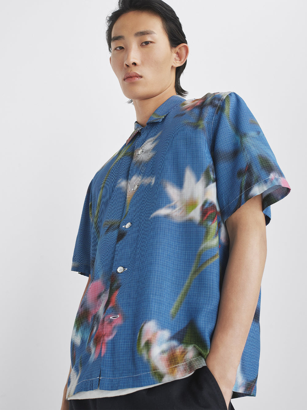 Printed Avery Shirt Blue floral