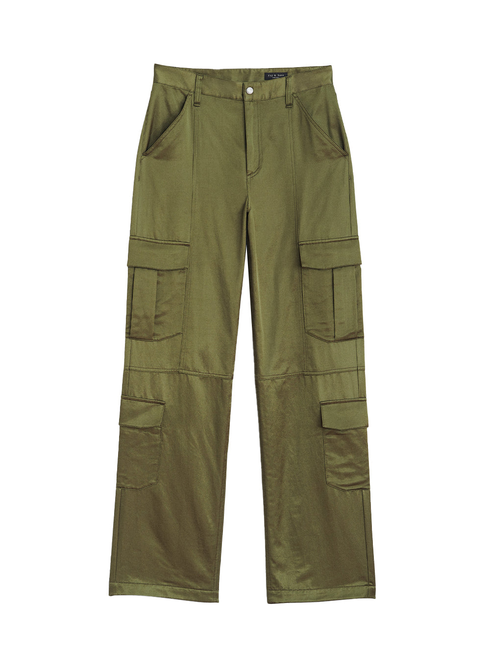 Cailyn Japanese Satin Cargo Pant (Army Green)