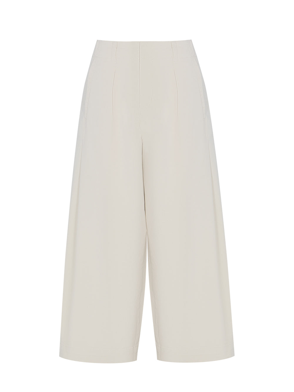 Donovan Cropped Cotton Pant (Turtledove)
