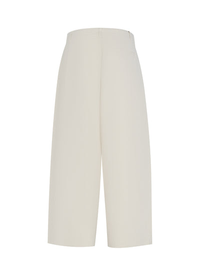 Donovan Cropped Cotton Pant (Turtledove)