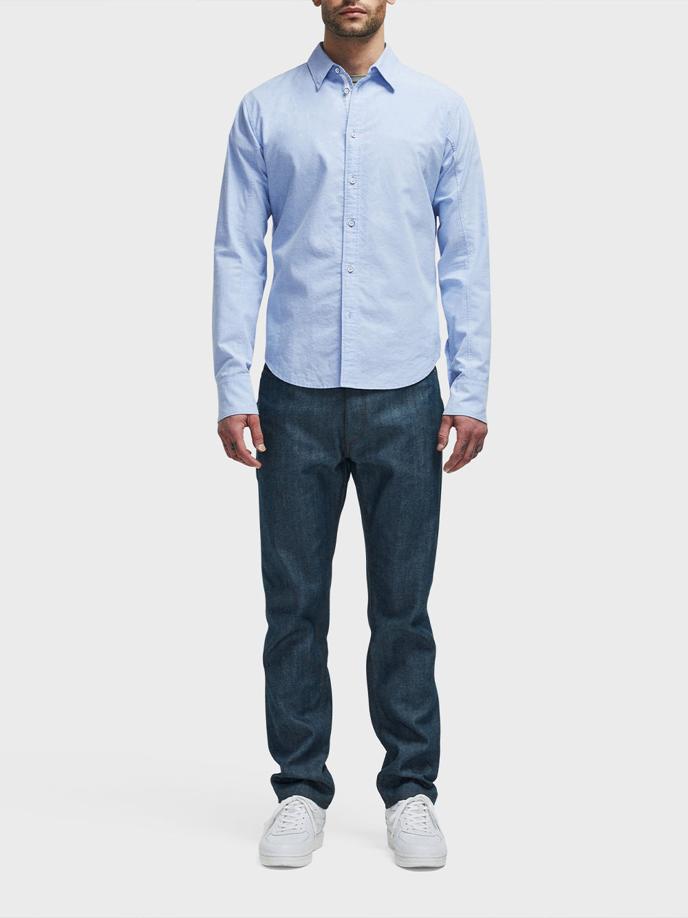 Fit 2 Engineered Cotton Oxford Shirt (Oxford Blue)
