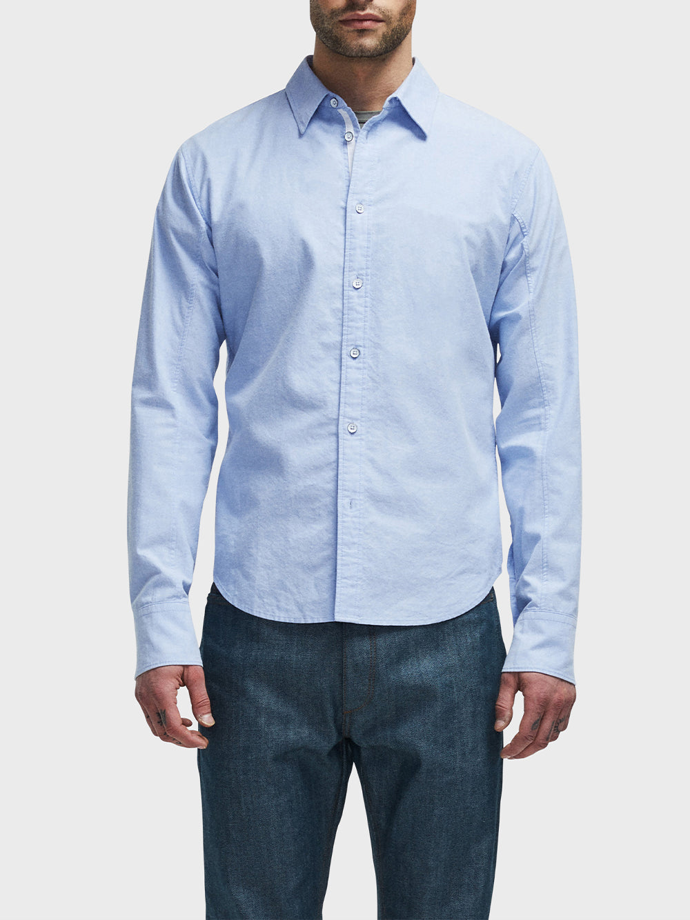 Fit 2 Engineered Cotton Oxford Shirt (Oxford Blue)