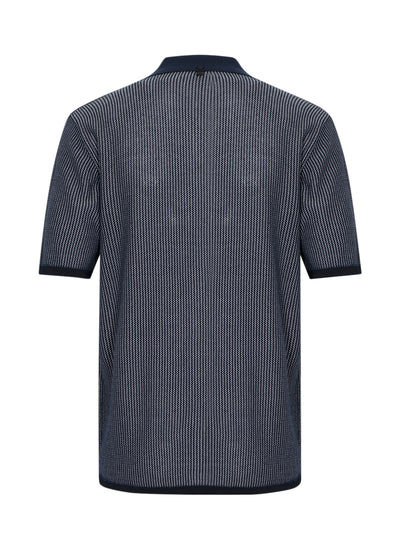 Harvey Knit Camp Shirt (Blue)