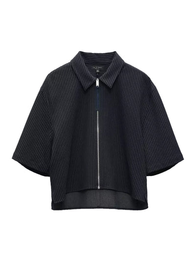 Junie Ponte Top (Navy Stripe)