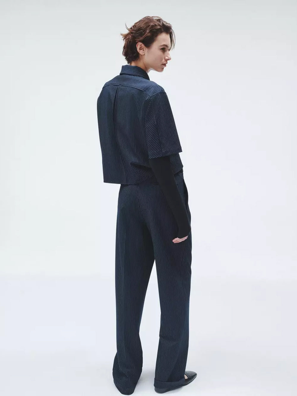 Junie Ponte Top (Navy Stripe)