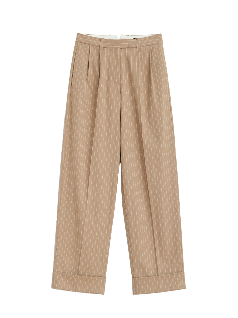 Marianne Ponte Pant (Camel Stripe)