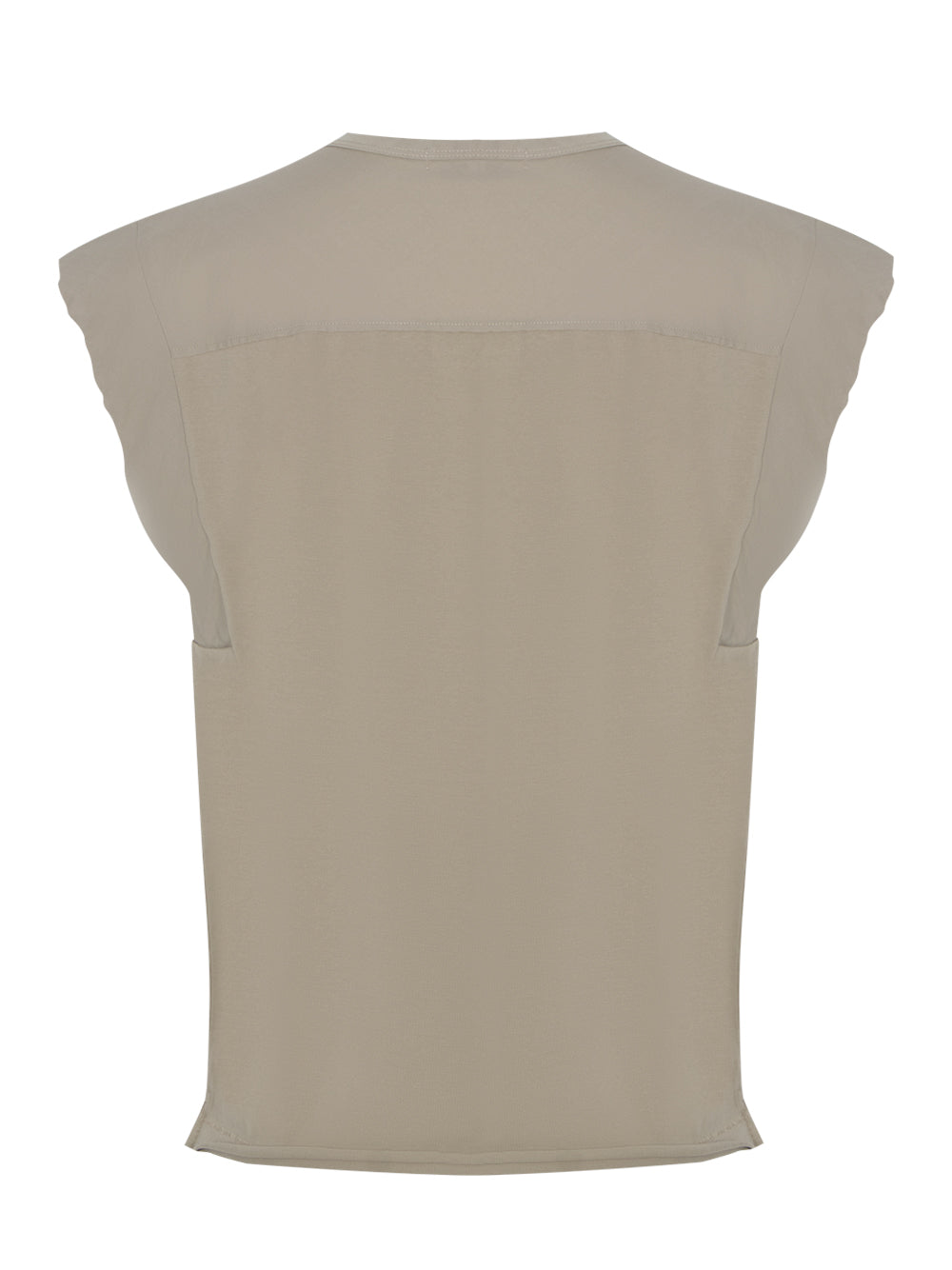 Mixed Media Muscle T-Shirt (Sage)