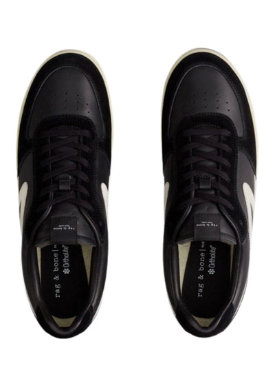 Retro Court Sneaker (Black / White)