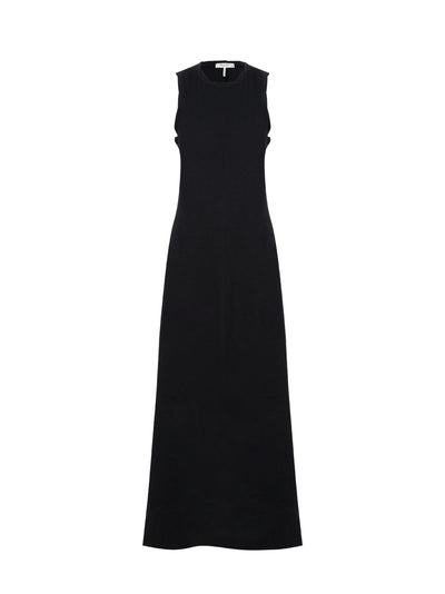 Sadie Cotton Maxi Tank Dress (Black)