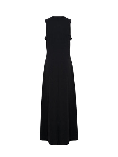Sadie Cotton Maxi Tank Dress (Black)