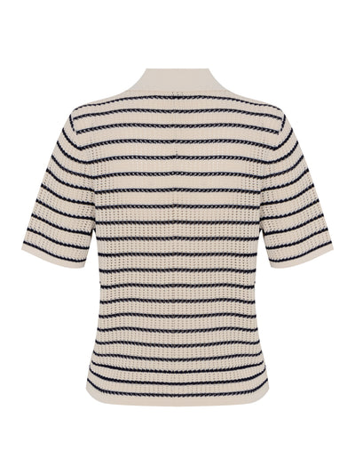 Viola Striped Polo (Turtledove Multi)