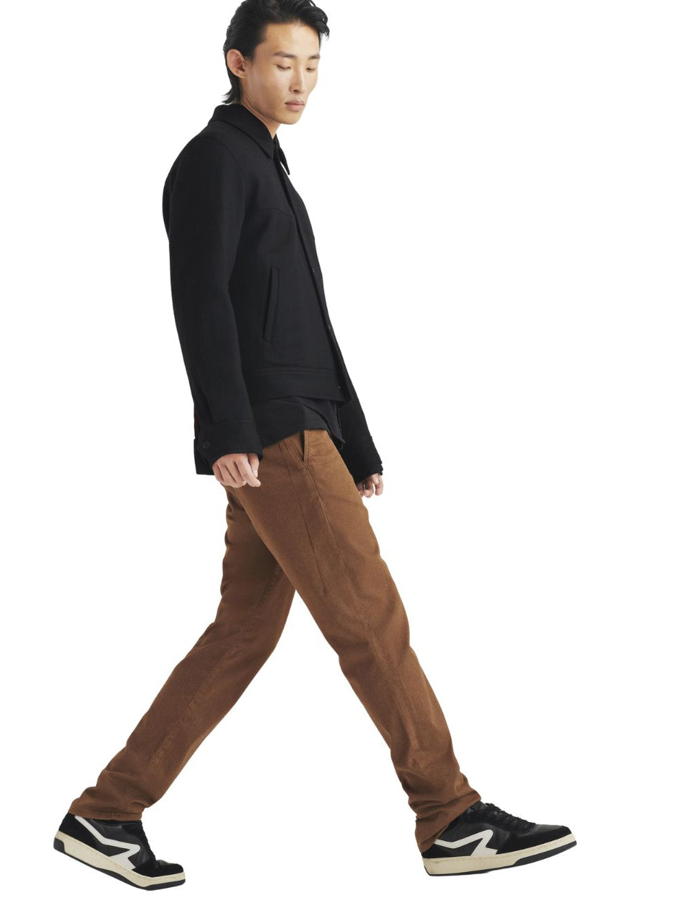 rag & bone-Fit 2 Brushed Twill Chino-Brown-3