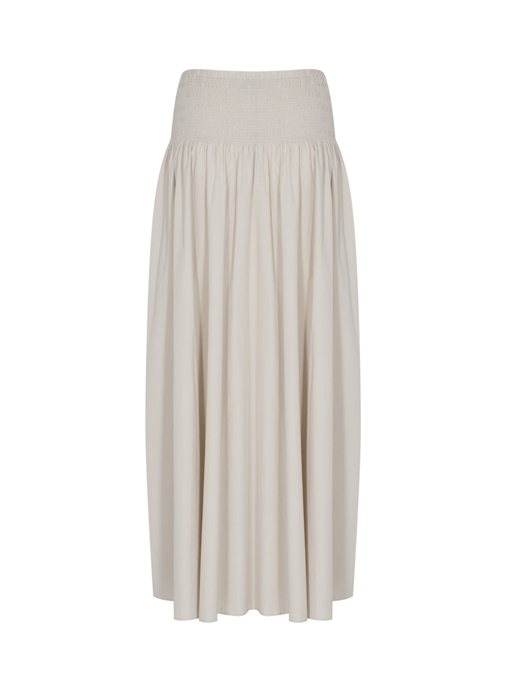 Alicia Poplin Skirt (Beige)