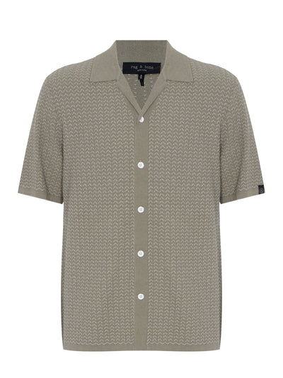 Avery Jacquard Zuma Toweling Shirt (Vetiver)