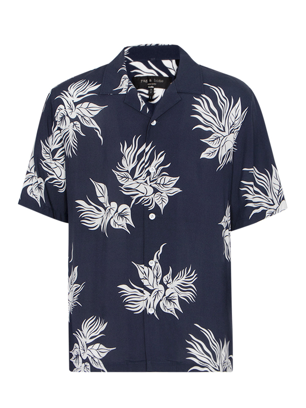 Avery Resort Printed Shirt (Dark Sapphire)