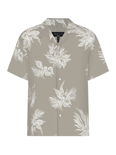 Avery Resort Printed Shirt (Vetiver Print)