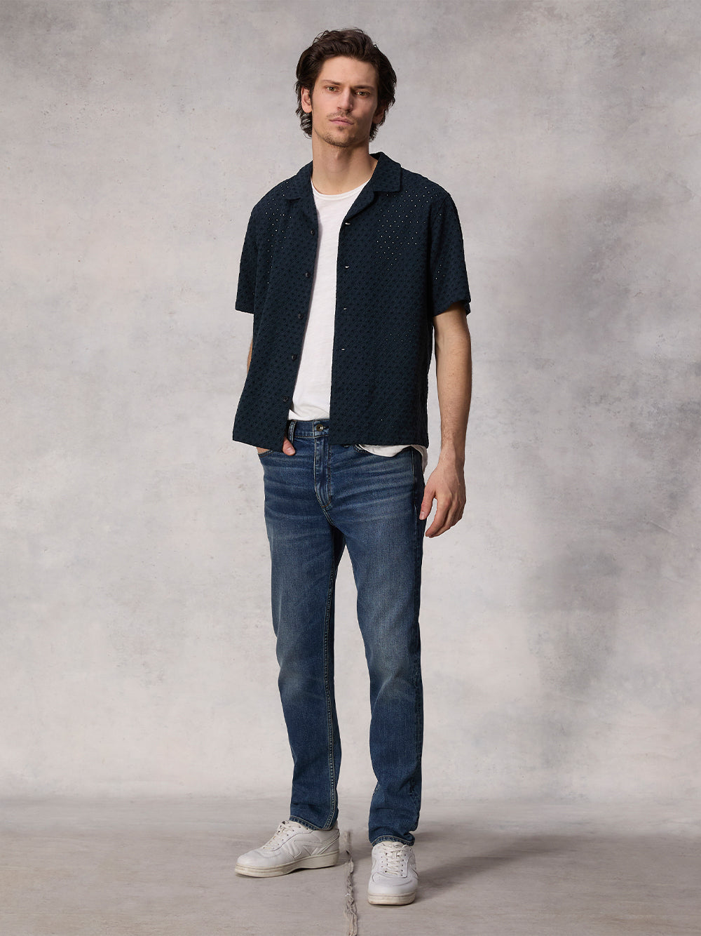 Avery Resort Tencel Shirt (Salute)