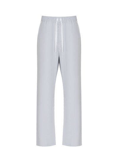 Bradford Striped Cotton Drawstring Pant (Blue Stripe)
