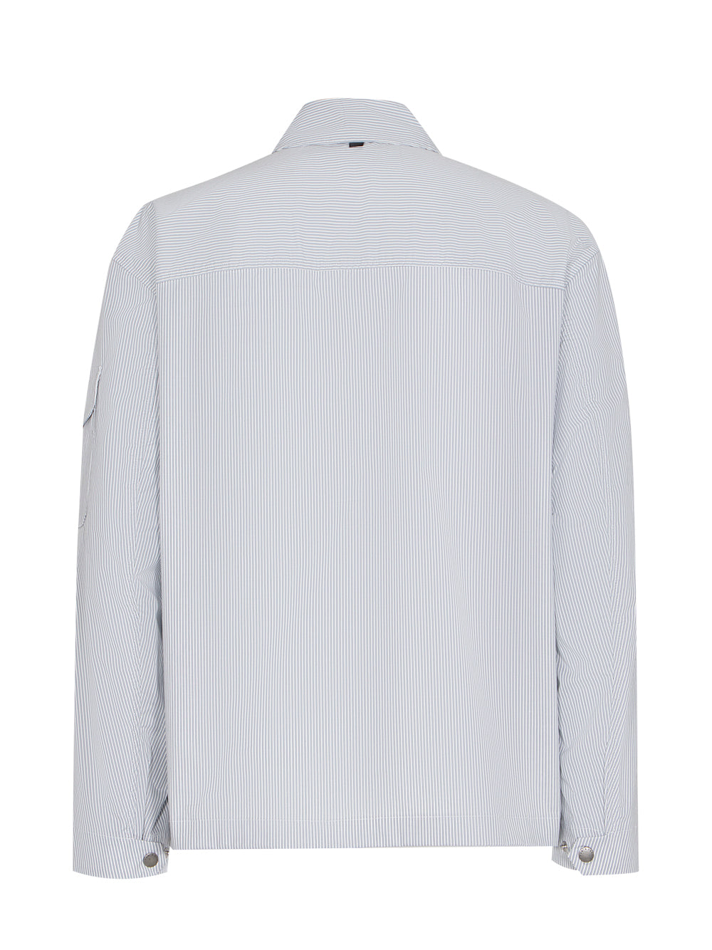 Cade Striped Cotton Jacket (Blue Stripe)