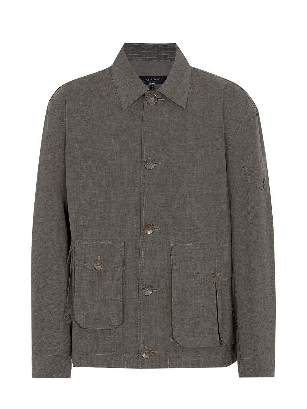 Cade Tropical Wool Jacket (Dusty Green)