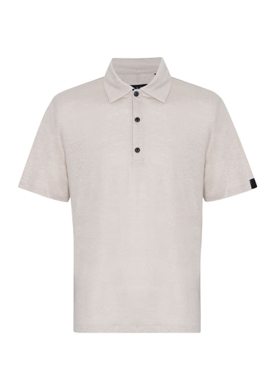 Classic Linen Polo (Light Grey)