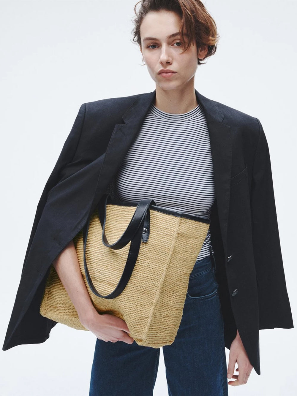 Daily Tote Straw (Natural Black)