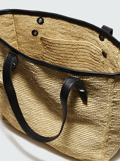 Daily Tote Straw (Natural Black)