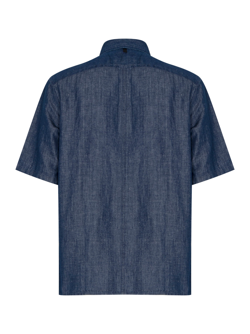Dalton Linen Denim Shirt (Dark Indigo)