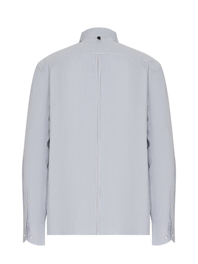 Dalton Striped Hemp Cotton Shirt (Blue Stripe)