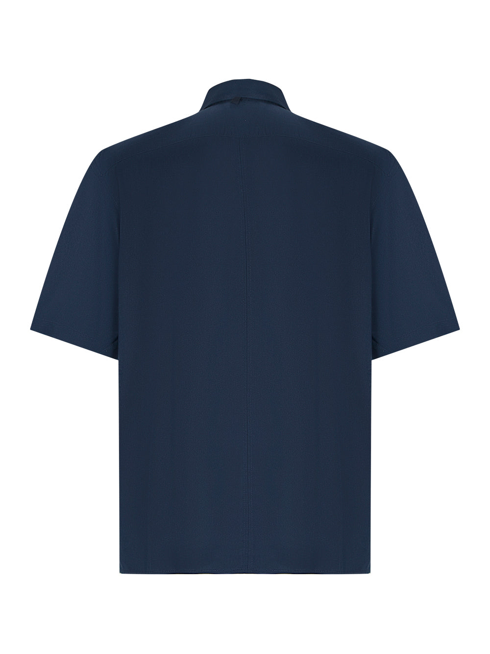 Dalton Viscose Twill Short Sleeve Shirt (Navy)