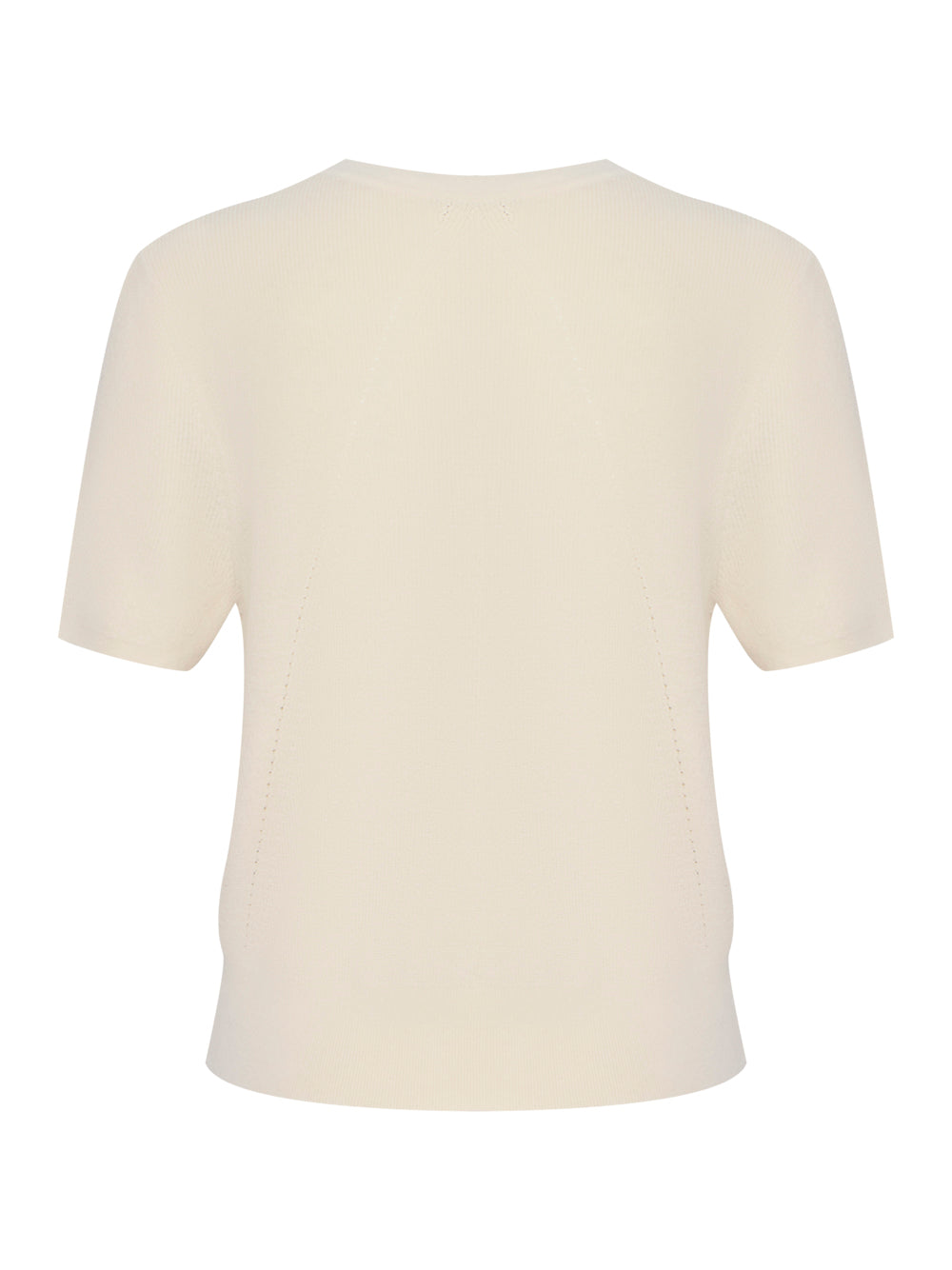 Dina Short Sleeve Cardigan (Ivory)