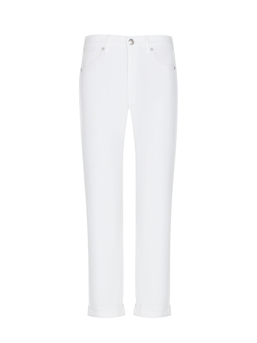 Dre Low-Rise Slim Boyfriend (Optic White)