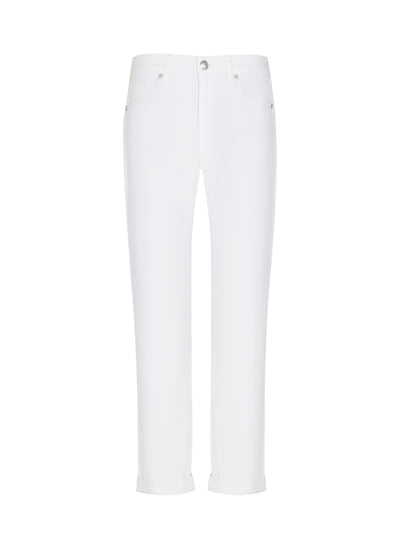 Dre Low-Rise Slim Boyfriend (Optic White)