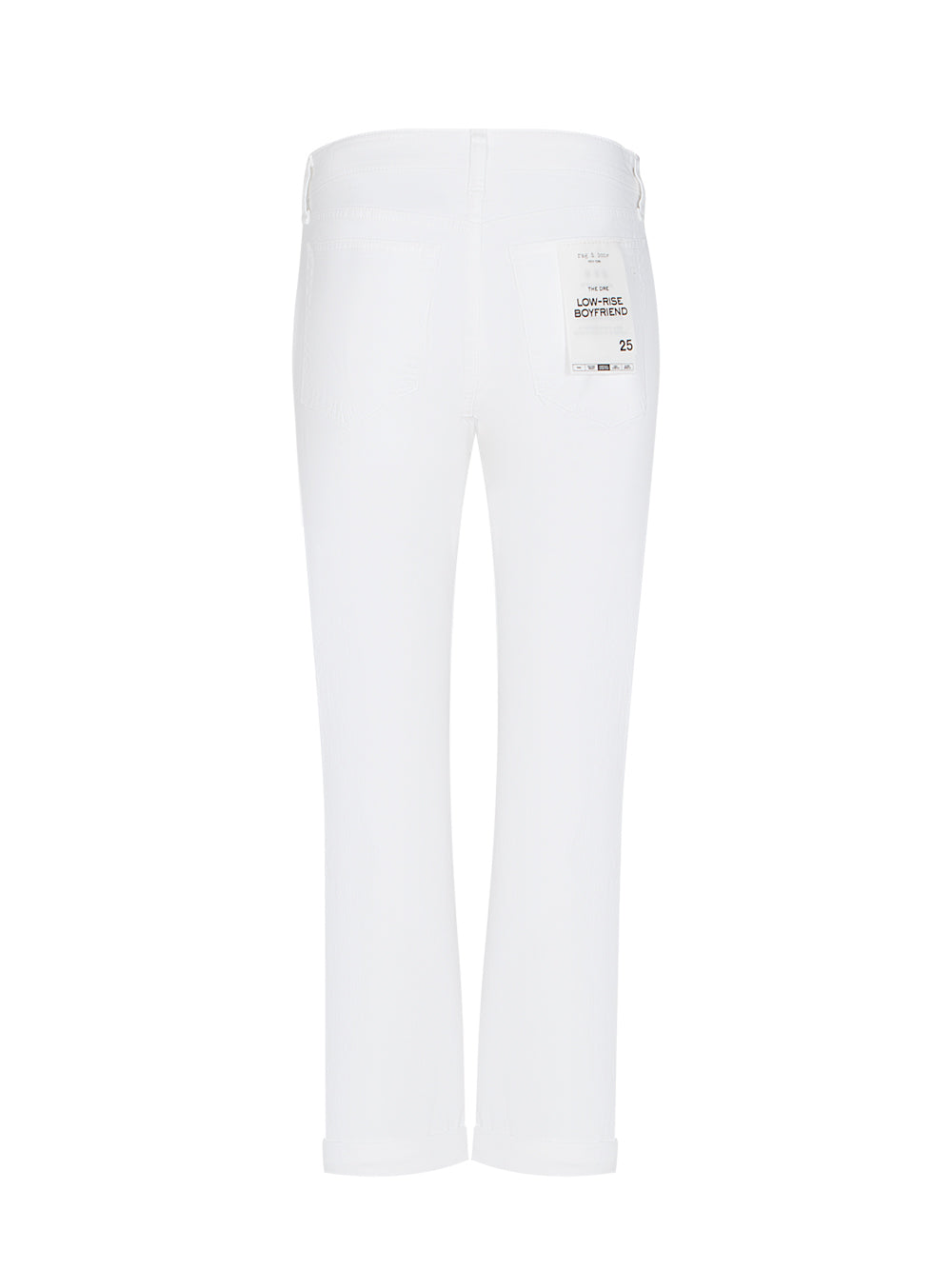Dre Low-Rise Slim Boyfriend (Optic White)